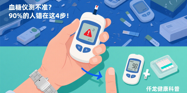血糖儀測不準？90%的人錯在這4步！